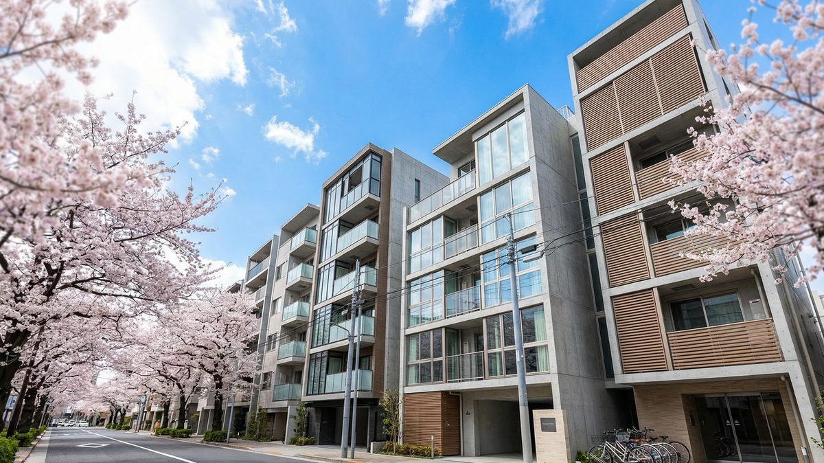 東京23区の都心マンション群