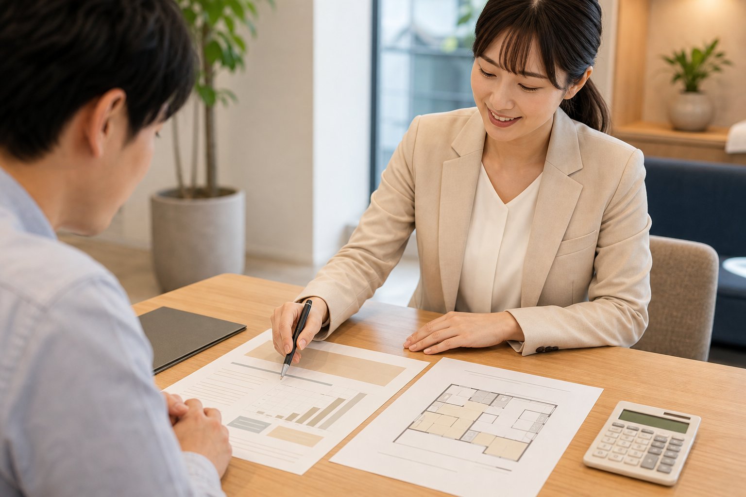 マンション売却の相談・査定の様子