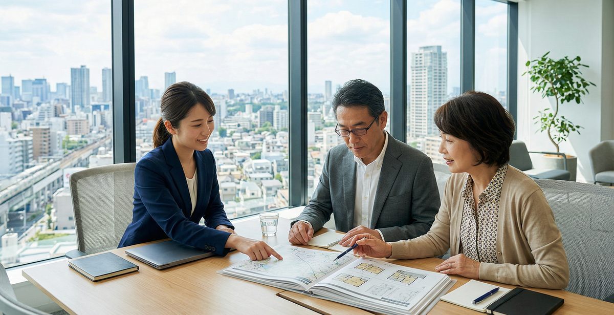 マンション買取と仲介の違いを相談する様子