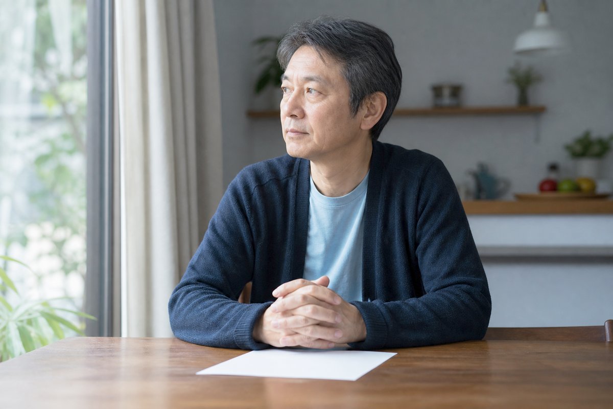 マンションを売却して含み益を確定させるか、持ち続けるかを検討している様子