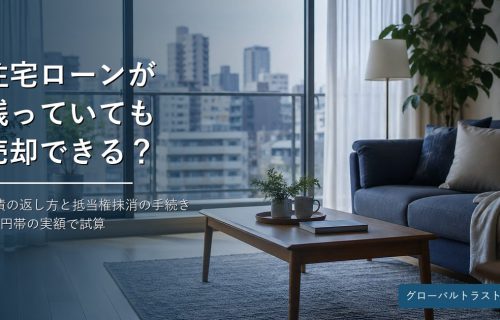 住宅ローンが残っていても売却できる?残債の返し方と抵当権抹消の手続き・費用 グローバルトラスト不動産